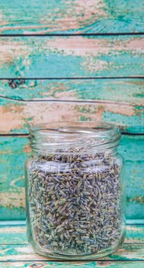 Kurutulmuş lavanta bitkisel çay