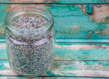 Kurutulmuş lavanta bitkisel çay