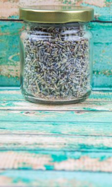 Kurutulmuş lavanta bitkisel çay