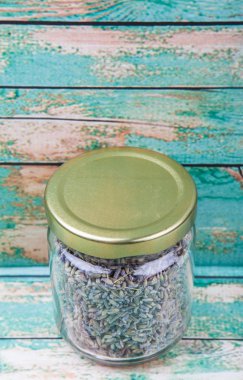 Kurutulmuş lavanta bitkisel çay