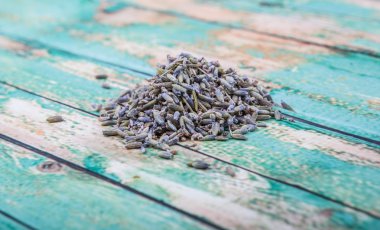 Kurutulmuş lavanta bitkisel çay