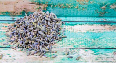 Kurutulmuş lavanta bitkisel çay