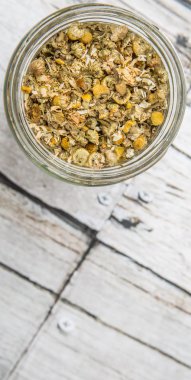 Kurutulmuş papatya bitkisel çay