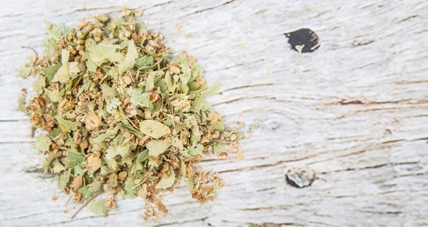 Dried Linden Flower Herbal Tea — Stock Photo, Image
