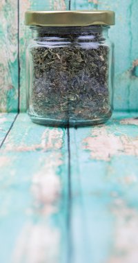 Japon Yeşil çay yaprakları