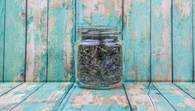 Japon Yeşil çay yaprakları