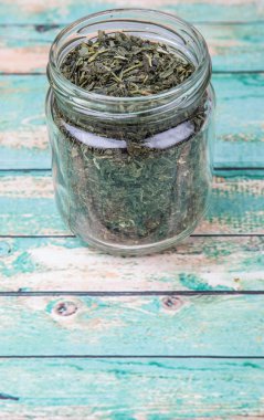 Japon Yeşil çay yaprakları