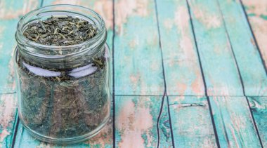 Japon Yeşil çay yaprakları