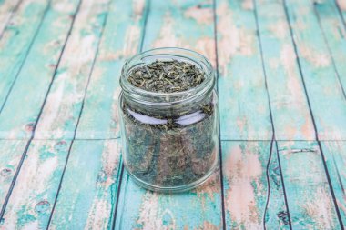 Japon Yeşil çay yaprakları