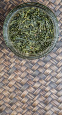 Japon Yeşil çay yaprakları