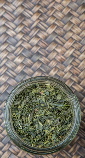 Hojas de té verde japonés — Foto de Stock