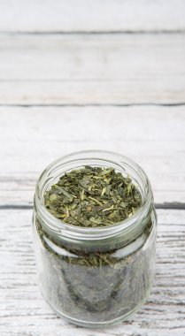 Japon Yeşil çay yaprakları