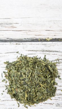 Japon Yeşil çay yaprakları kurutulur