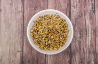 Kurutulmuş papatya bitkisel çay