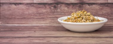 Kurutulmuş papatya bitkisel çay