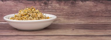 Kurutulmuş papatya bitkisel çay