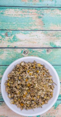 Kurutulmuş papatya bitkisel çay