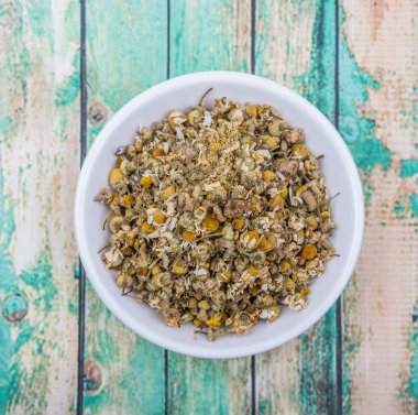 Kurutulmuş papatya bitkisel çay