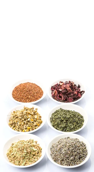 Variedade de chá de ervas — Fotografia de Stock