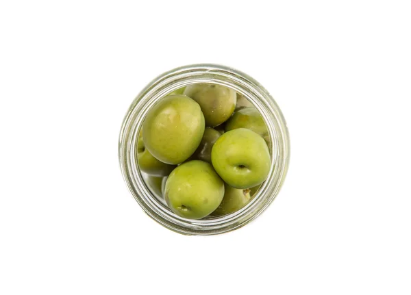 Ingemaakte groene olijven Fruit — Stockfoto