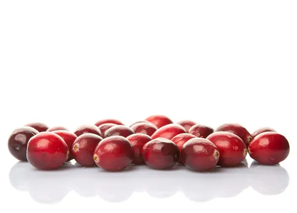 Cranberries In White Bowl — Stock Photo, Image