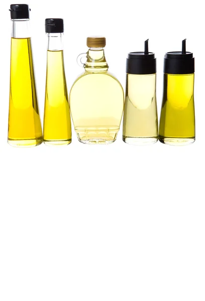 Varietà di olio da cucina — Foto Stock