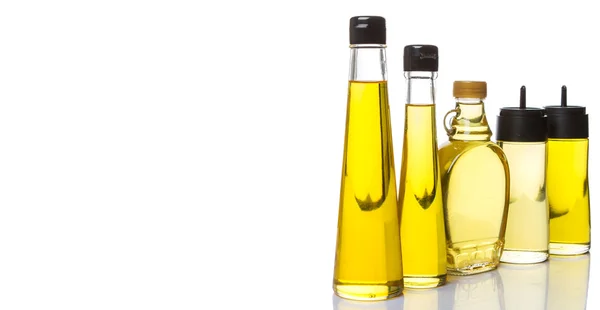 Variedad de aceite de cocina —  Fotos de Stock