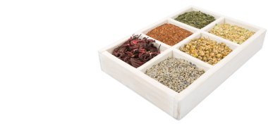 Kurutulmuş bitkisel çay seti