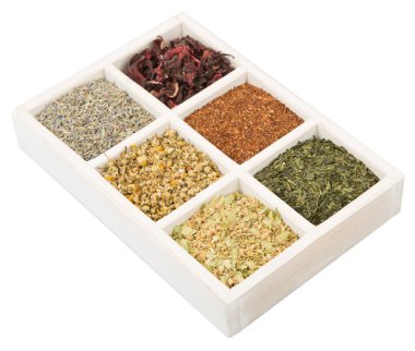 Kurutulmuş bitkisel çay seti