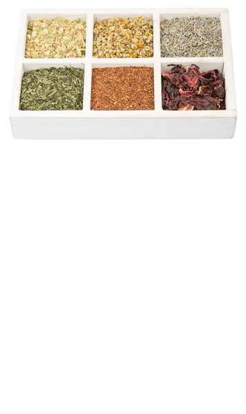 Dried herbal tea set — Stock Photo, Image