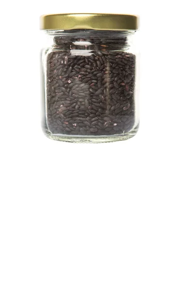 Zwarte gierst in een pot — Stockfoto