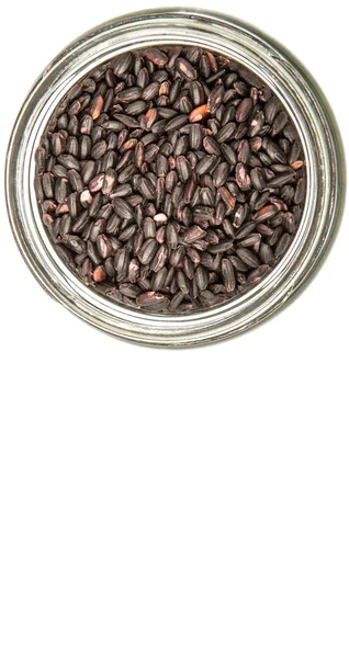 Black millet in a jar — Stock Photo, Image