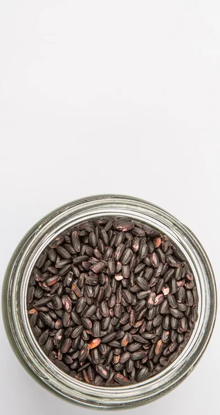Millet nero in un vaso — Foto Stock