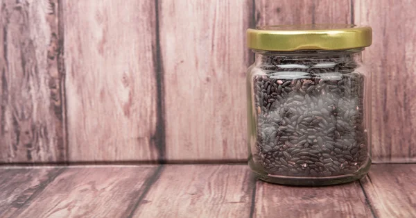 Millet nero in un vaso — Foto Stock