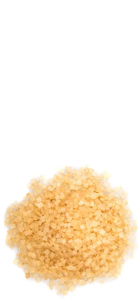 Brown sugar on white — Stock Photo, Image