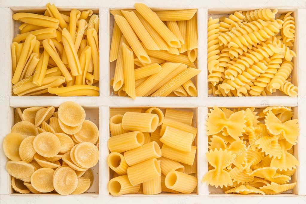 Different Pasta Shapes — Stock Photo © akulamatiau #92925822