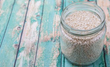 Beyaz susam tohumları