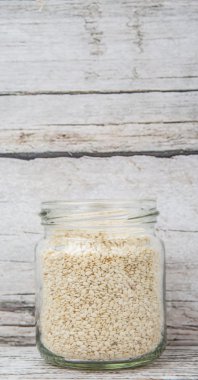 Beyaz susam tohumları