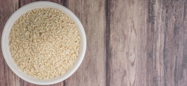 Beyaz susam tohumları