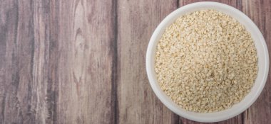 Beyaz susam tohumları