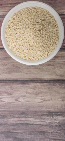 White Sesame Seeds — Stock Photo, Image