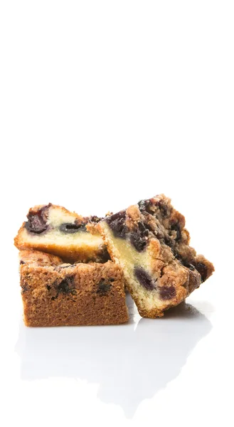 自制蓝莓海绵蛋糕 — 图库照片