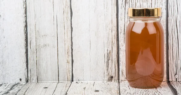Honey In Tall Jar — Stok Foto