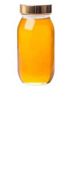 Honey In Tall Jar — Stock Photo, Image