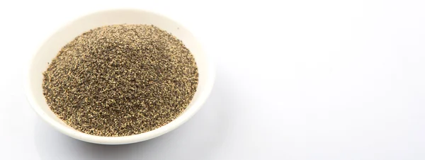 Black Pepper Powder — Stock Photo, Image