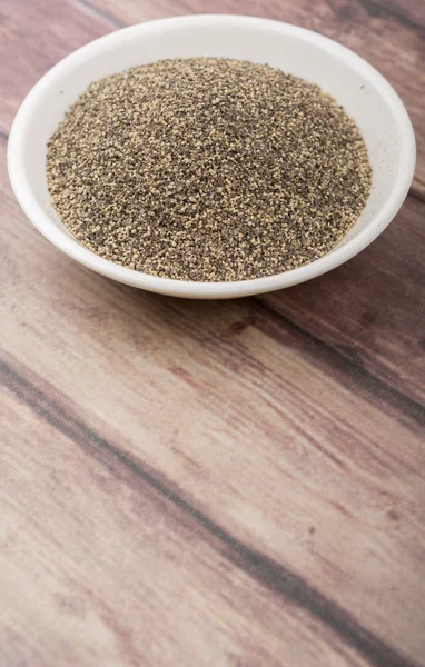 Black Pepper Powder — Stock Photo, Image