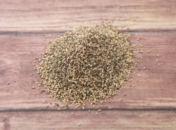 Black Pepper Powder — Stock Photo, Image