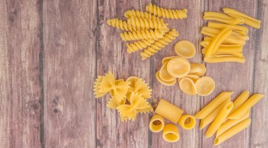 Makarna çeşitli ürün yelpazesine