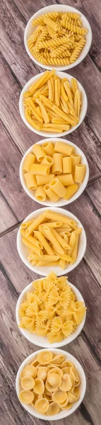 Various Pasta Shapes — Stock Photo, Image