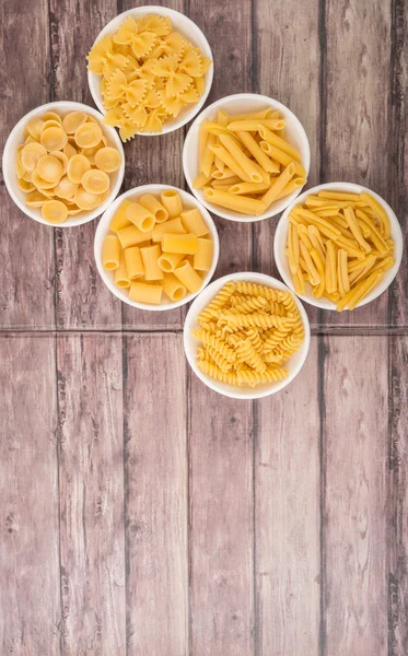 Various Pasta Shapes — Stock Photo, Image